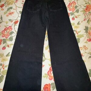 Levi's Black Wide Leg Flare Jeans
